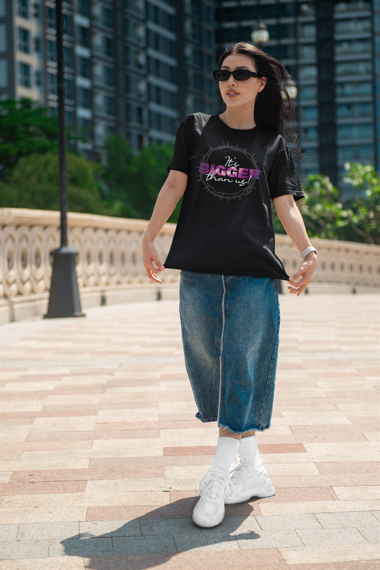 "IT'S BIGGER THAN US" TEE (Purple)