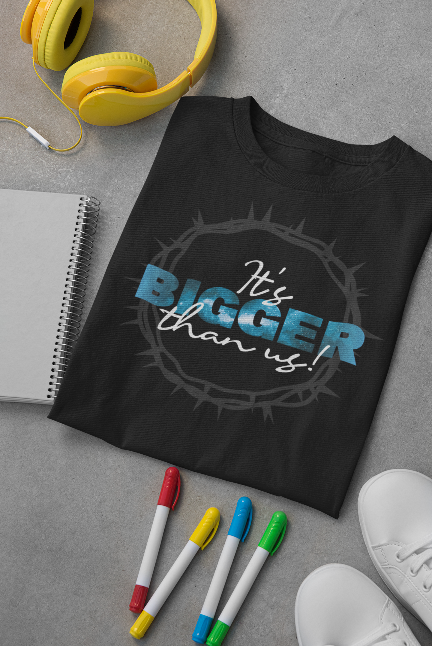 "IT'S BIGGER THAN US" TEE (Blue)
