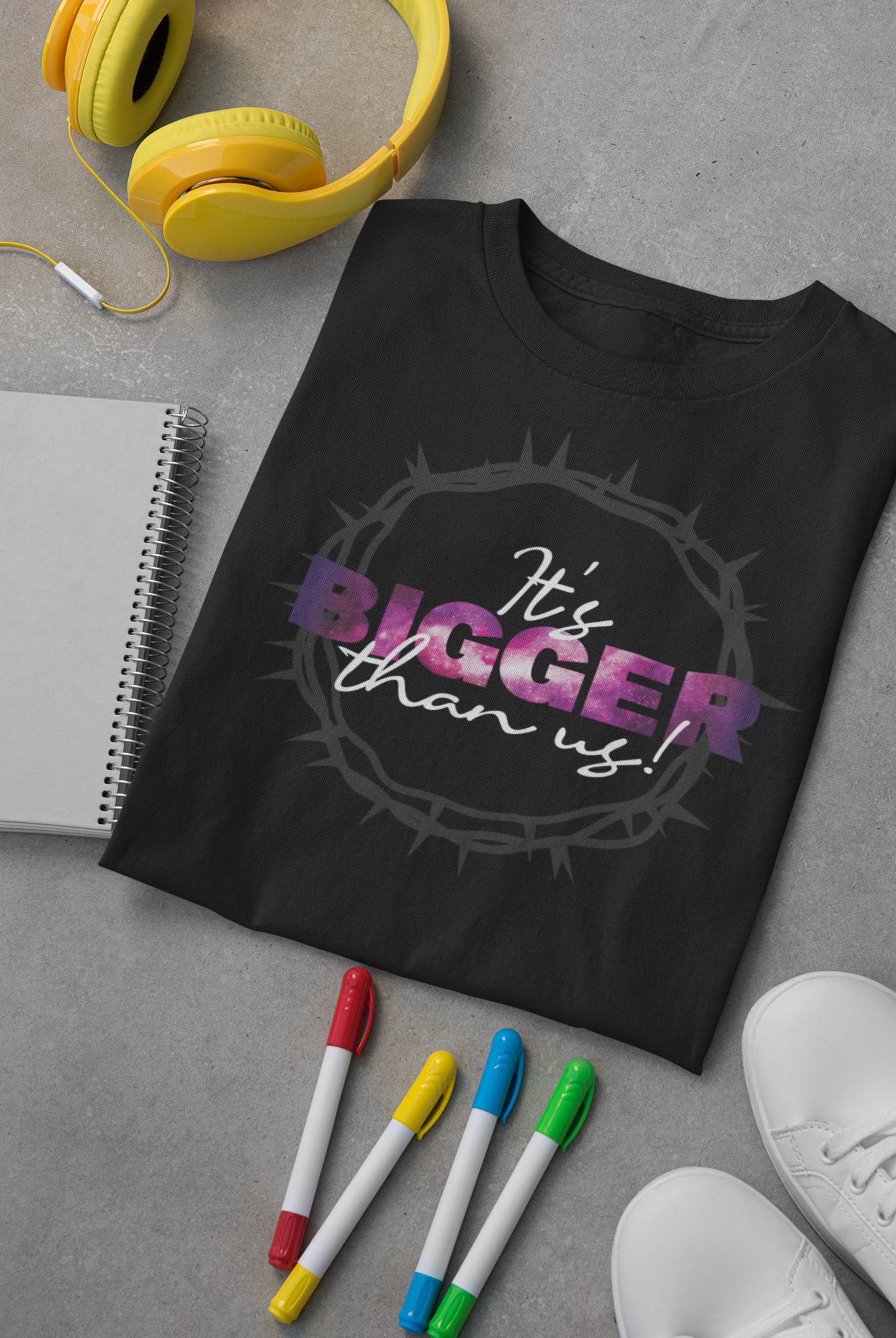 "IT'S BIGGER THAN US" TEE (Purple)